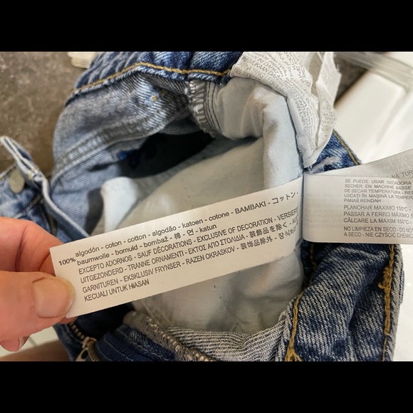 ZARA denim embroidered shorts - Picture 6 of 6